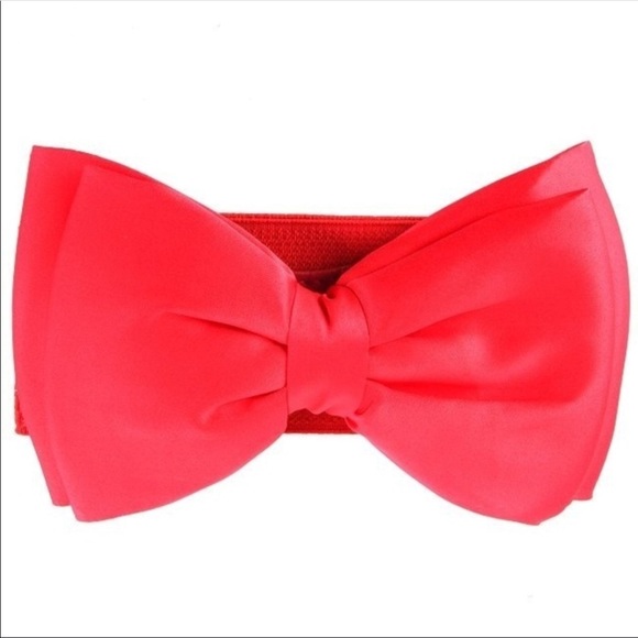 NWT Women’s Elastic Bow 🎀 Belts 2 colors left - Picture 3 of 6